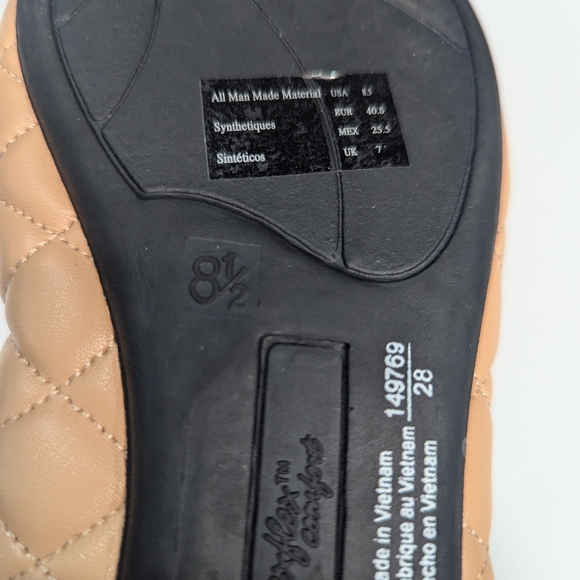 Dex Flex Quilted Comfort Shoes/Flats Black and Beige NWOT 8.5 - Picture 6 of 6